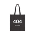 404 Error Cotton Canvas Tote Bag - Stylish & Functional Shopper